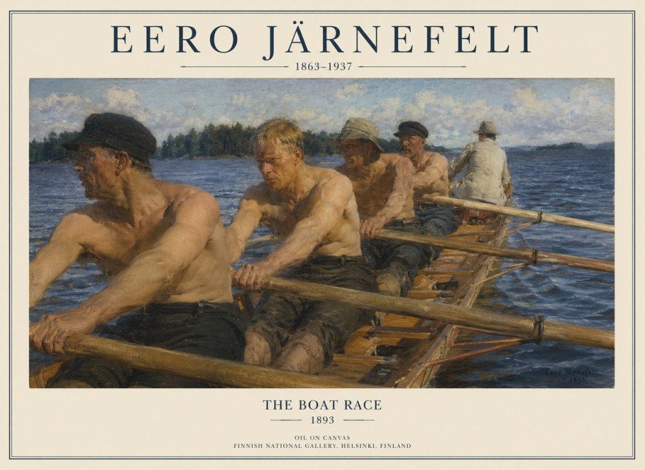 Eero Järnefelt The Boat Race No1 - Poster