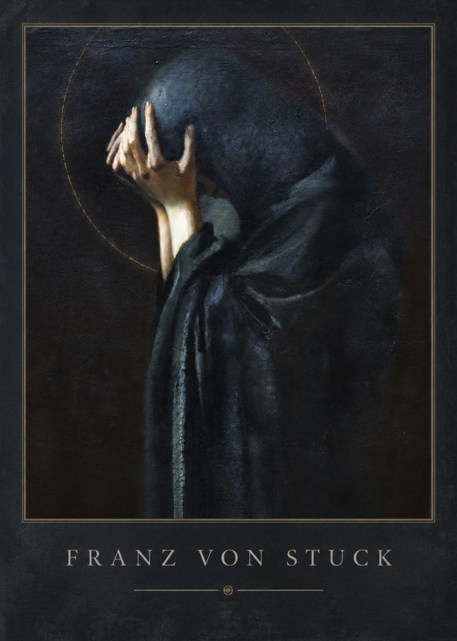 Franz von Stuck The Mourner No4 - Poster