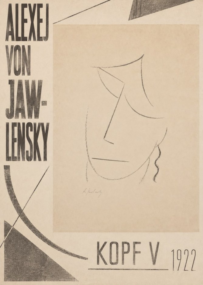 Alexej von Jawlensky Kopf V No4 - Poster