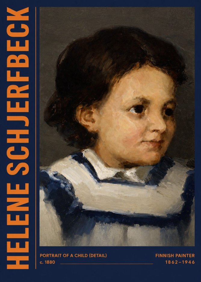 Helene Schjerfbeck Portrait of a Child (Detail) No3 - Poster