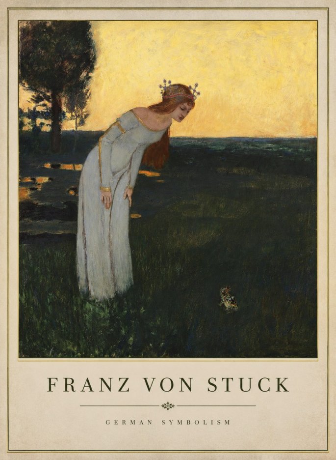 Franz von Stuck Princess and Frog No1 - Poster