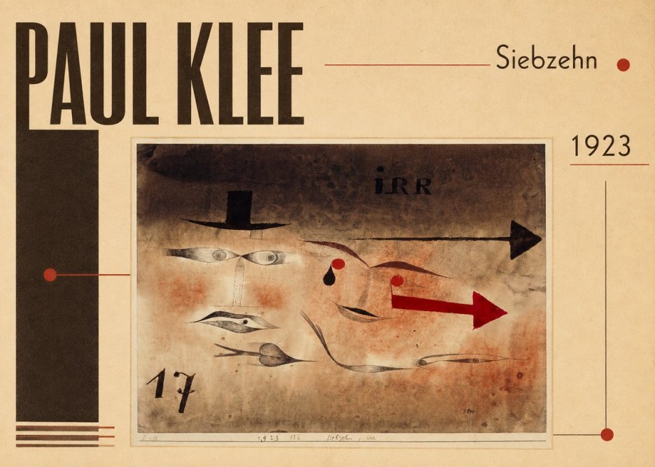 Paul Klee Siebzehn, Irr No4 - Poster