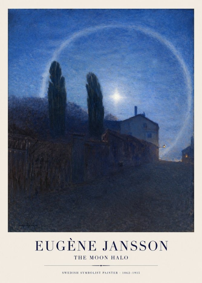 Eugène Jansson The Moon Halo No1 - Poster