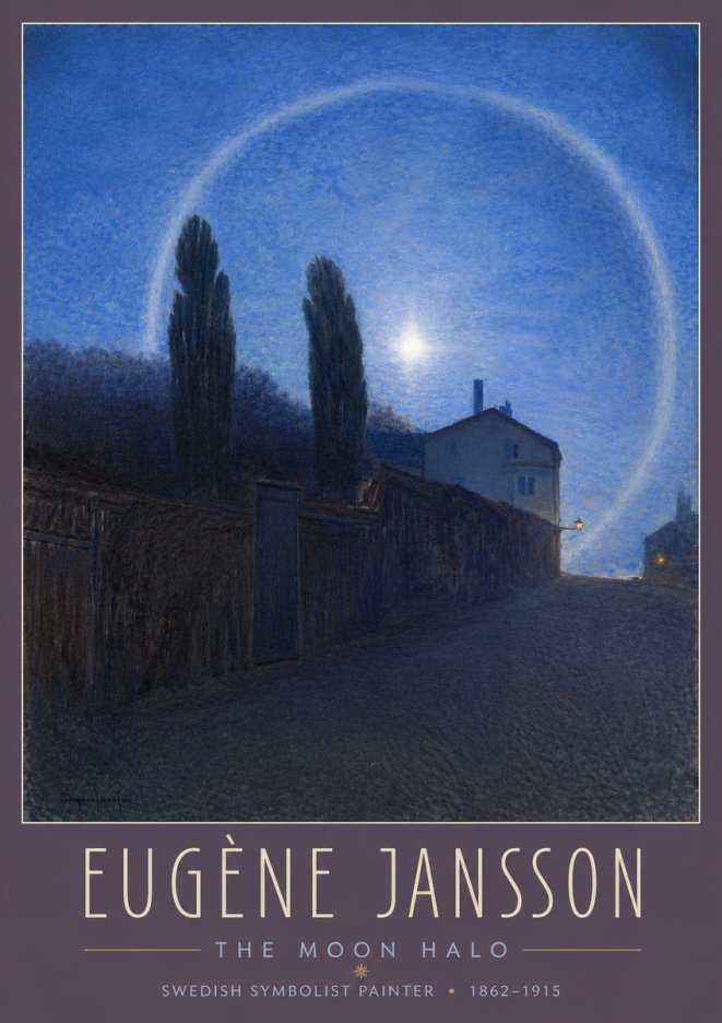 Eugène Jansson The Moon Halo No3 - Poster