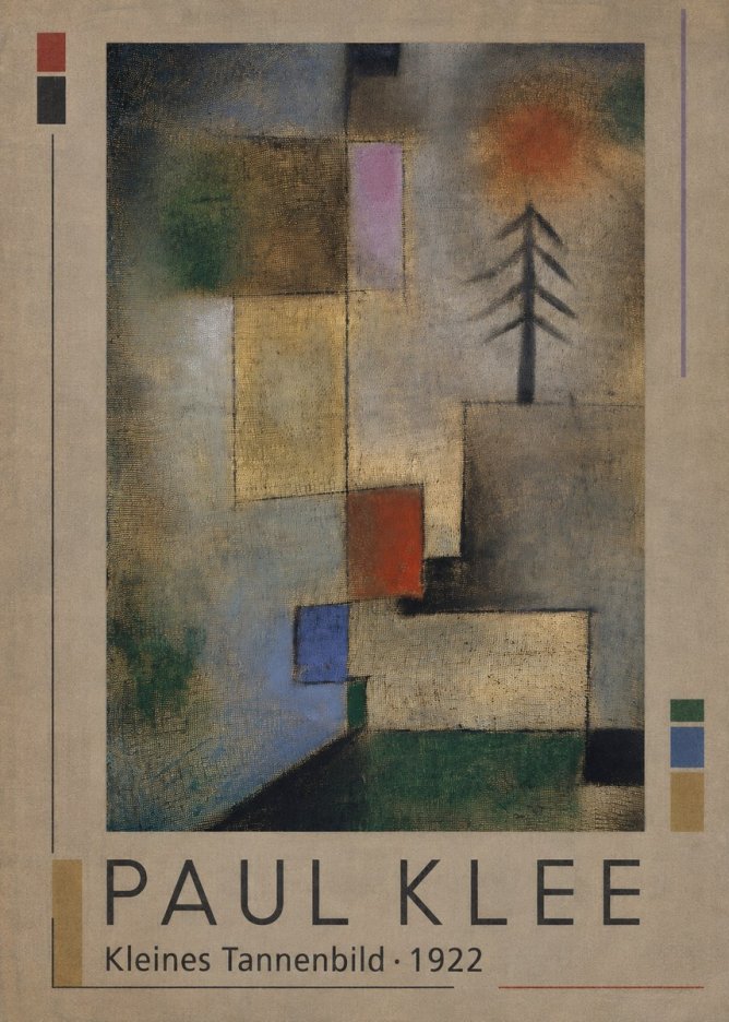 Paul Klee Kleines Tannenbild No1 - Poster