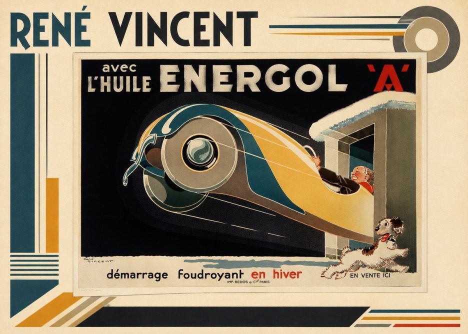 René Vincent Energol 'A' No3 - Poster