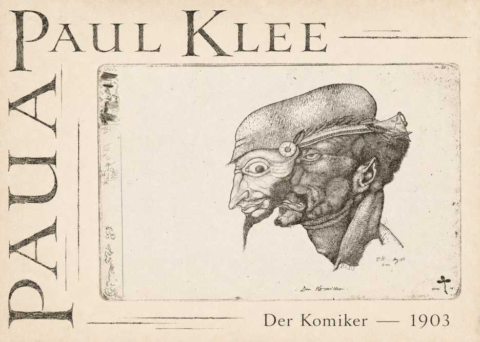 Paul Klee Der Komiker No3 - Poster