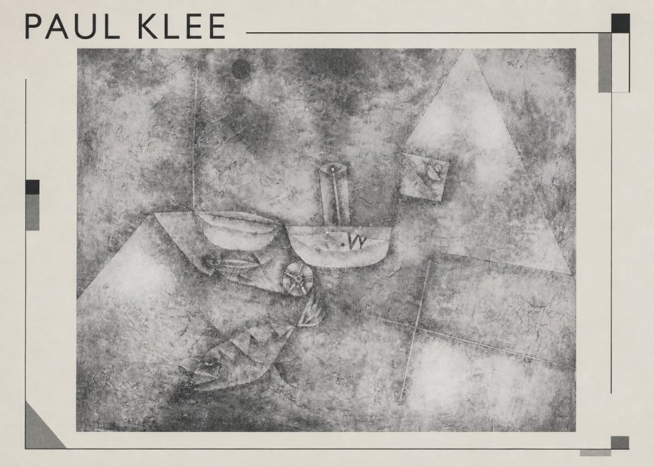 Paul Klee Boats at the Shore No1 - Poster