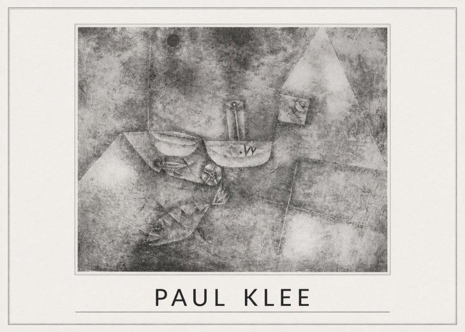 Paul Klee Boats at the Shore No5 - Poster