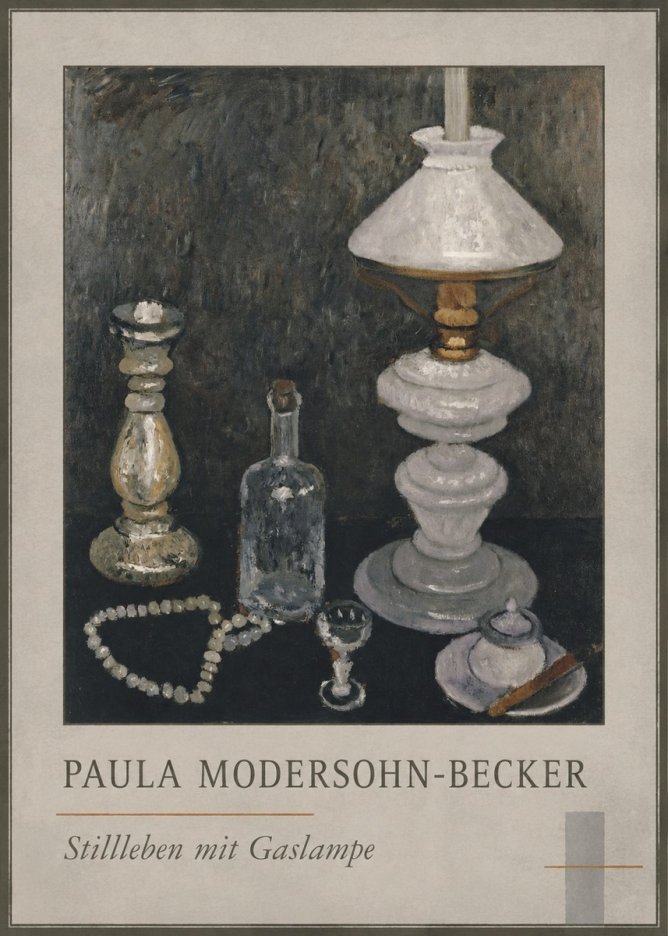 Paula Modersohn-Becker Stillleben Mit Gaslampe No1 - Poster