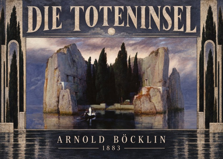 Arnold Böcklin Die Toteninsel V No5 - Poster