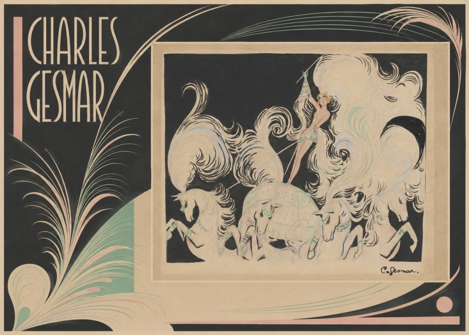 Charles Gesmar Art Deco Fantasy No2 - Poster