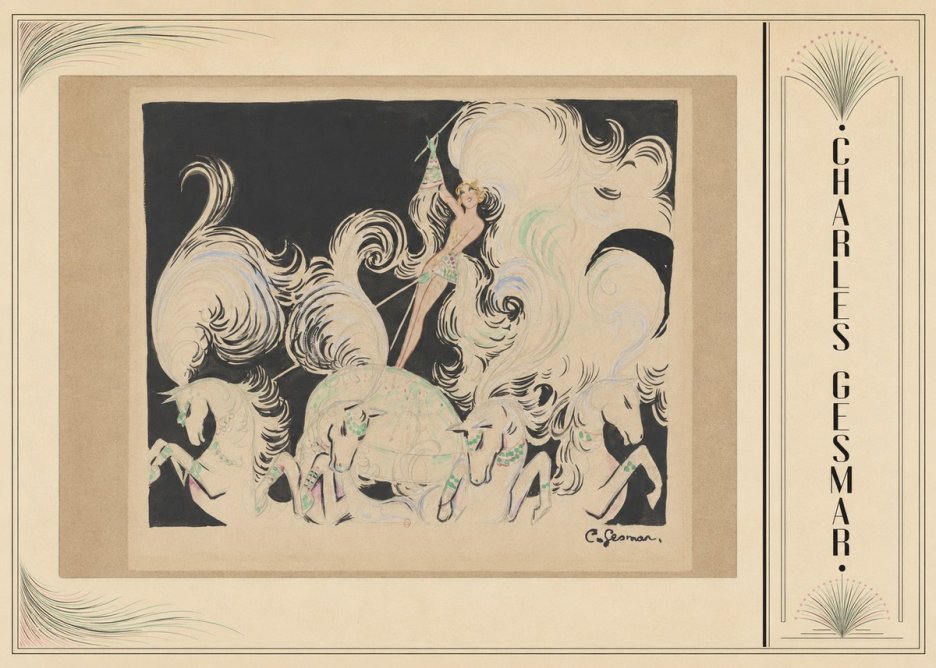 Charles Gesmar Art Deco Fantasy No3 - Poster