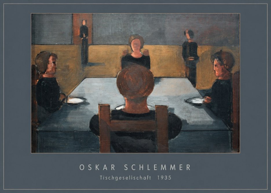Oskar Schlemmer Tischgesellschaft No4 - Poster