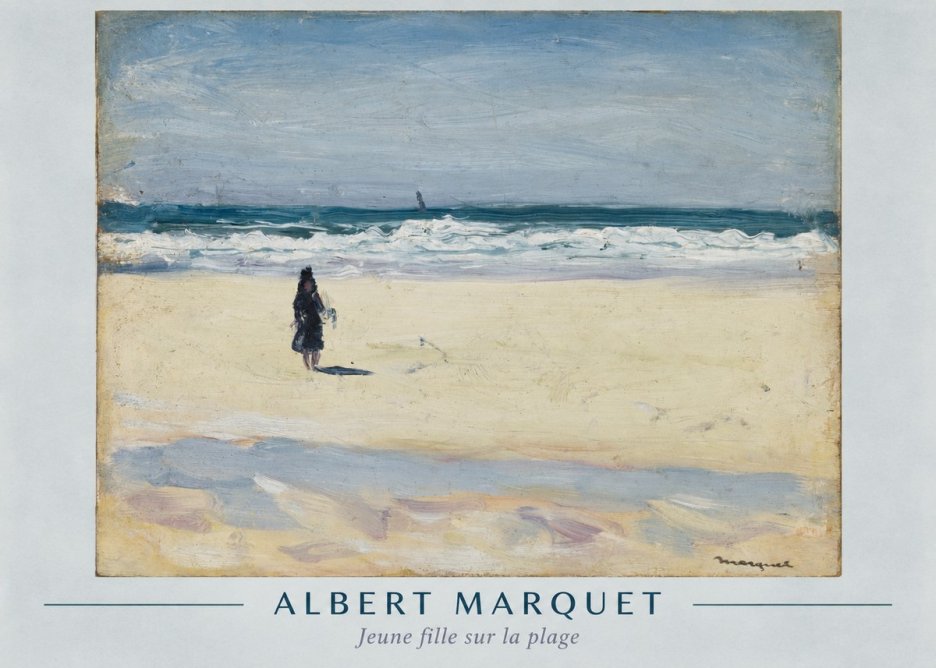 Albert Marquet Jeune Fille Sur La Plage No1 - Poster