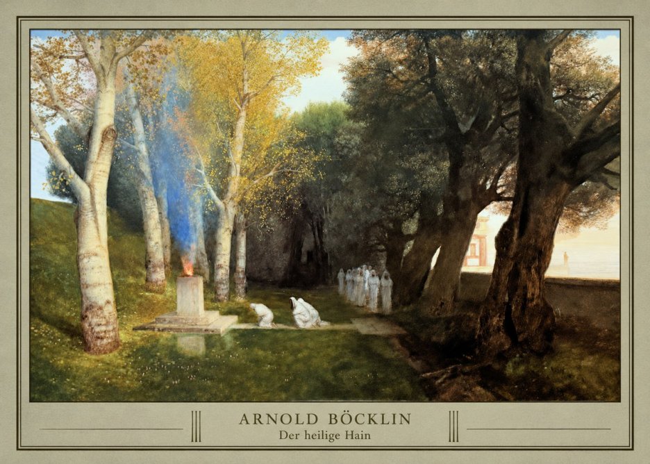 Arnold Böcklin Der Heilige Hain II No3 - Poster