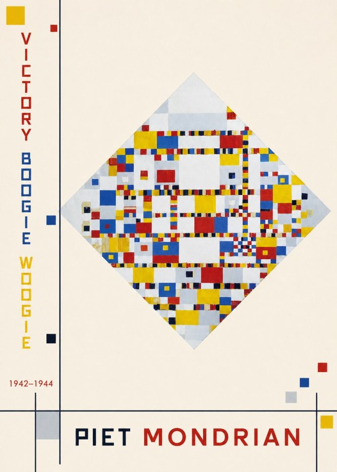Piet Mondrian Victory Boogie Woogie No2 - Poster