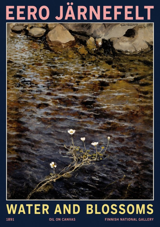 Eero Järnefelt Water and Blossoms No2 - Poster