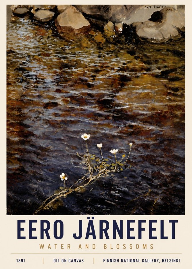 Eero Järnefelt Water and Blossoms No4 - Poster
