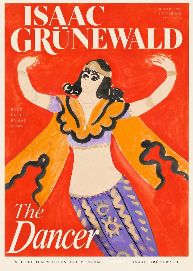 Isaac Grünewald The Dancer I No5 - Poster