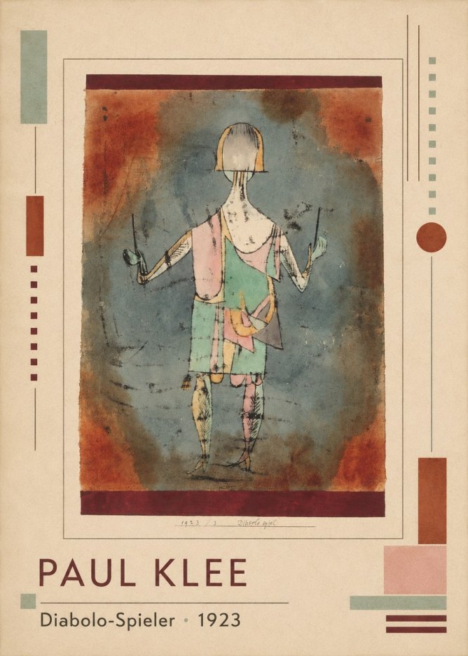 Paul Klee Diabolo-spieler No1 - Poster