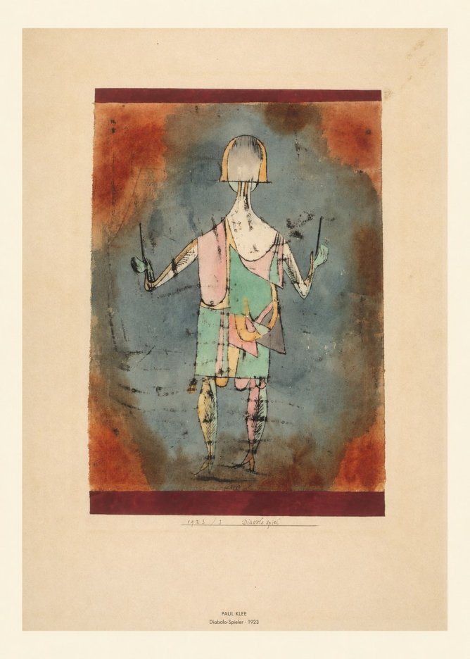 Paul Klee Diabolo-spieler No6 - Poster