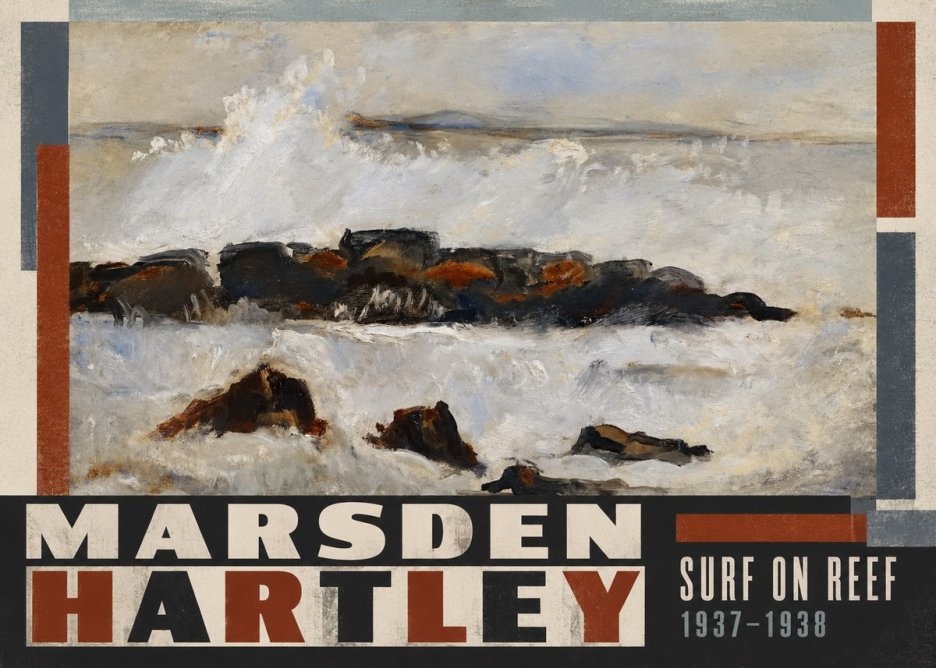 Marsden Hartley Surf on Reef No5 - Poster