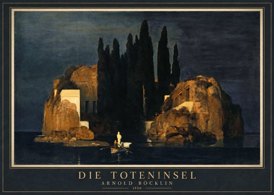 Arnold Böcklin Die Toteninsel VI No1 - Poster