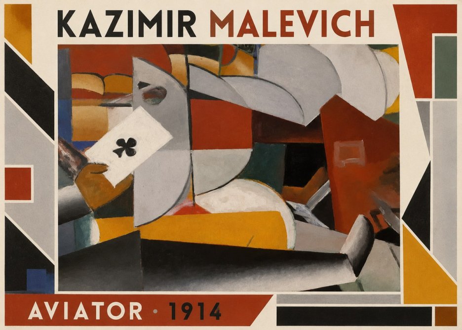 Kazimir Malevich Aviator No1 - Poster