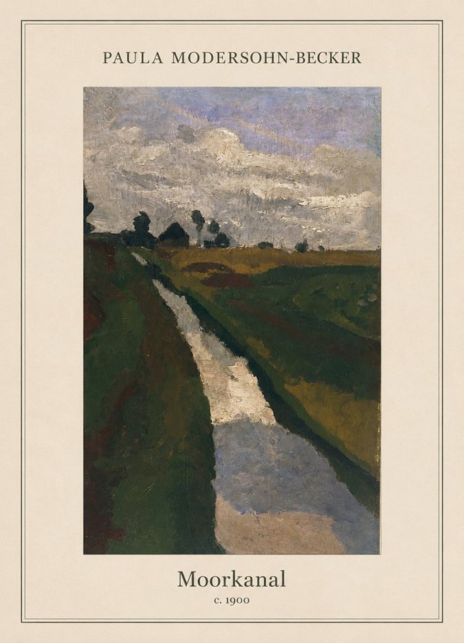 Paula Modersohn-Becker Moorkanal No5 - Poster