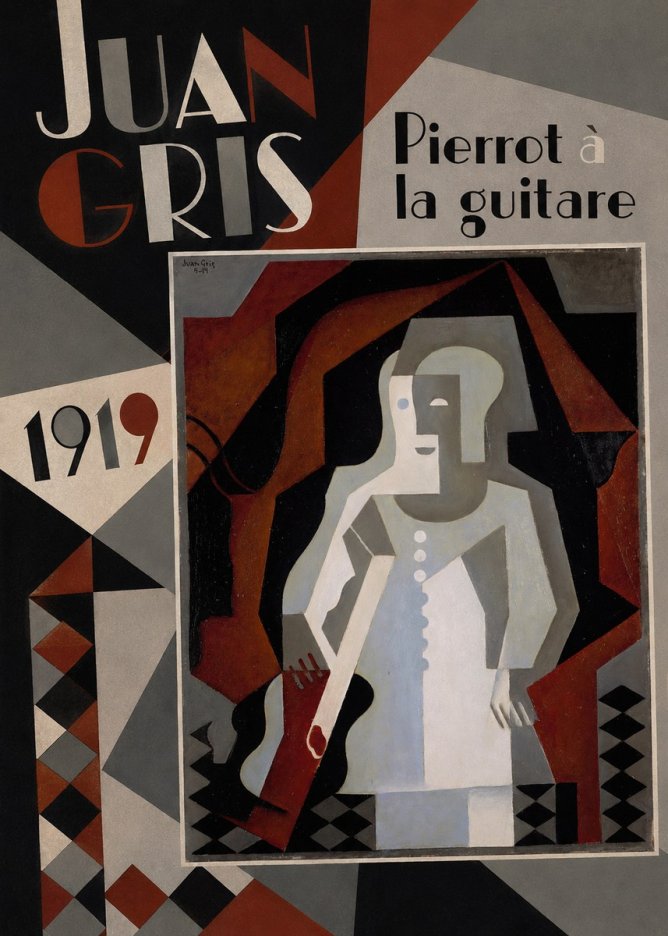 Juan Gris Pierrot À La Guitare No3 - Poster