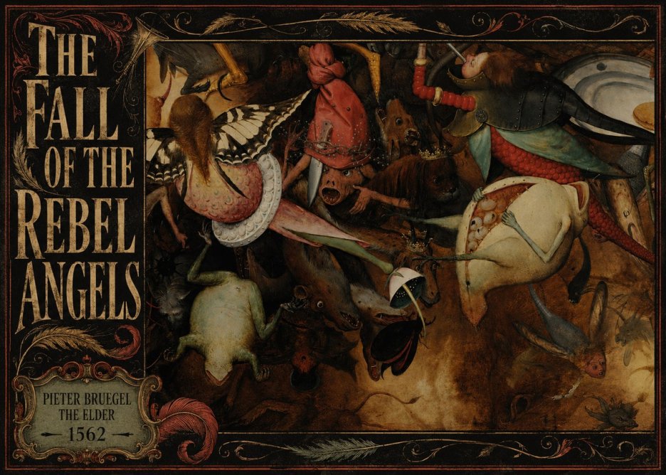 Pieter Bruegel The Fall of the Rebel Angels V No4 - Poster