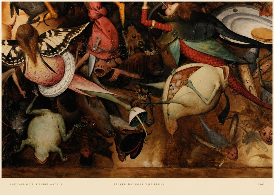 Pieter Bruegel The Fall of the Rebel Angels V No6 - Poster