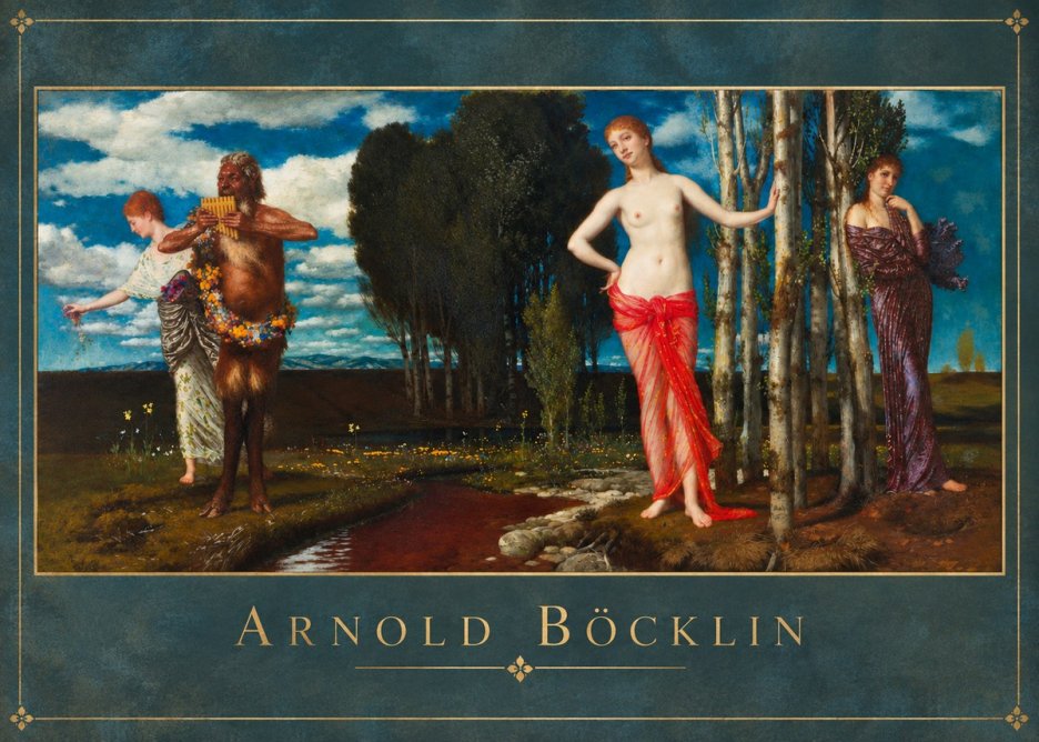 Arnold Böcklin Spring Evening No2 - Poster