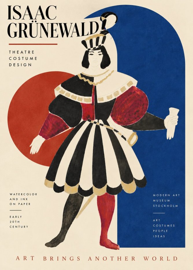 Isaac Grünewald Costume Design XI No5 - Poster