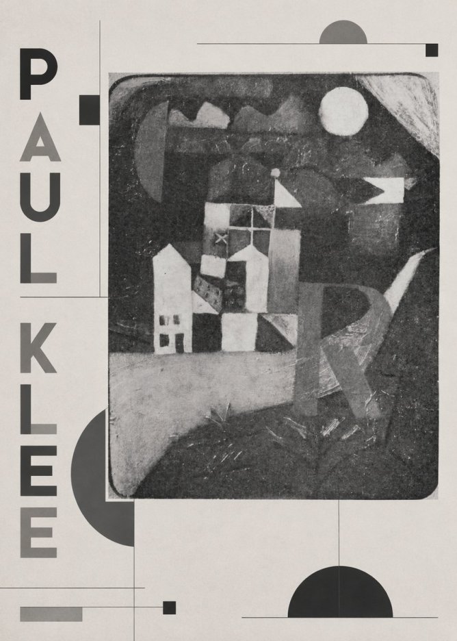 Paul Klee Village in the Mountains No2 - Poster