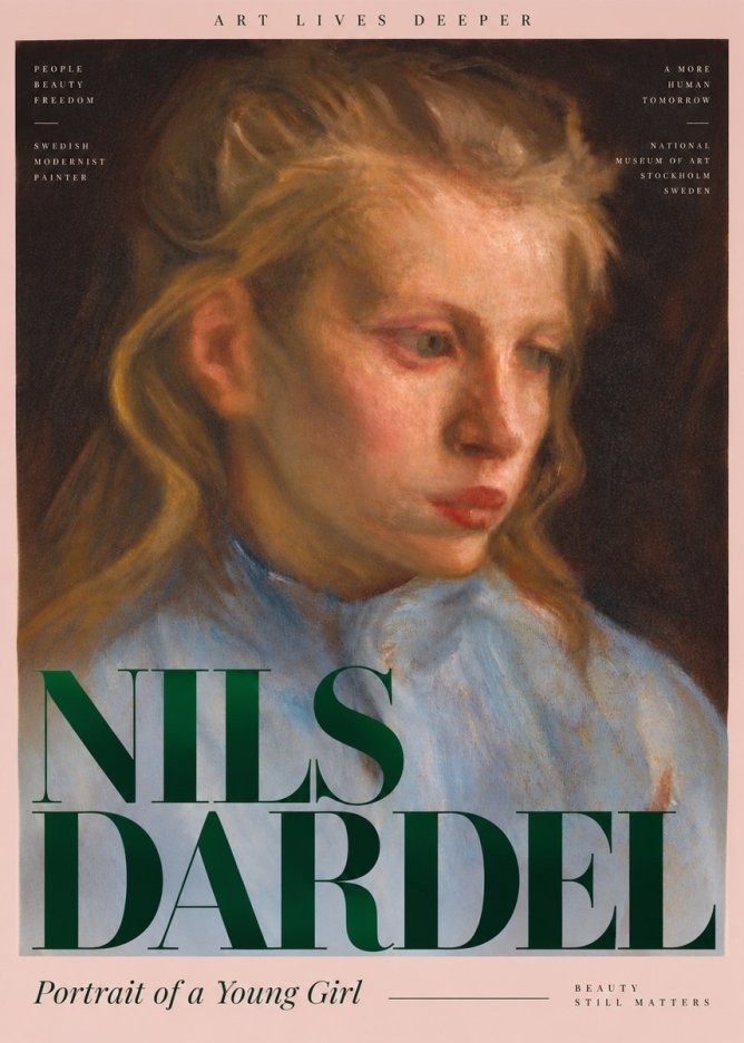 Nils Dardel Portrait of a Young Girl No6 - Poster