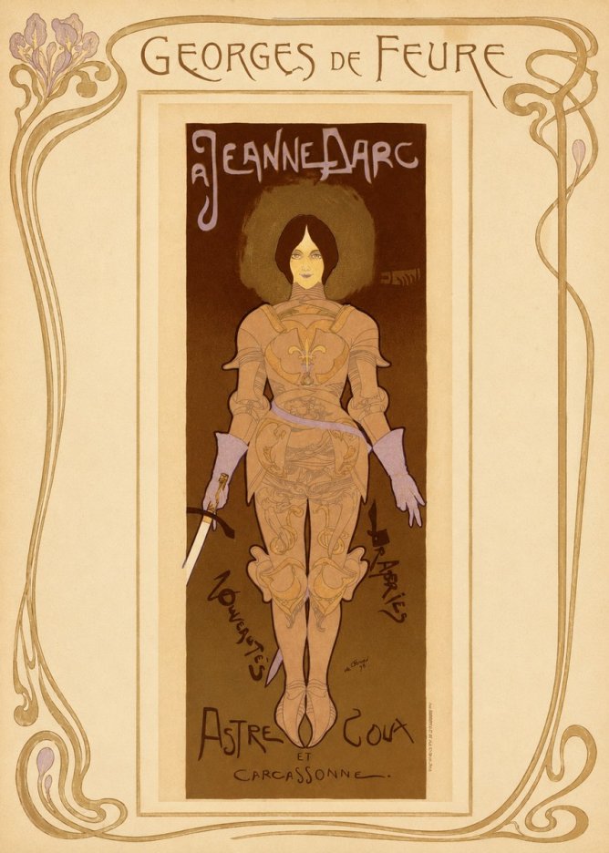 Georges de Feure Jeanne D'arc No1 - Poster