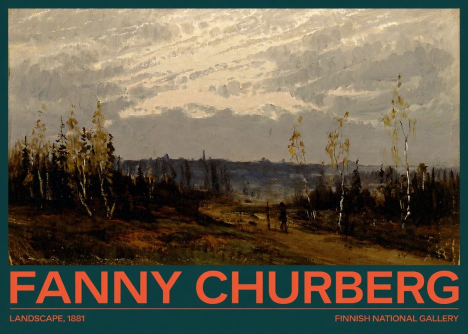 Fanny Churberg Landscape No2 - Poster