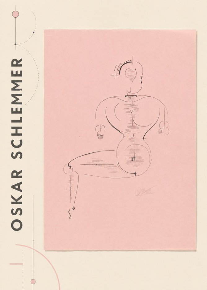 Oskar Schlemmer Figur L 1 No2 - Poster
