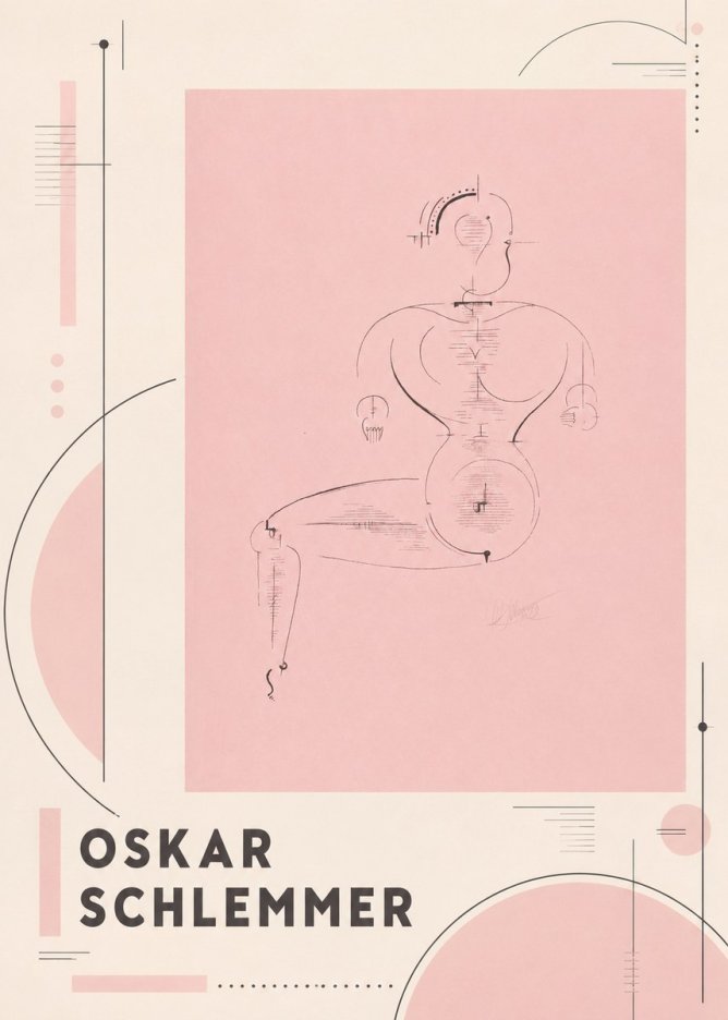 Oskar Schlemmer Figur L 1 No4 - Poster