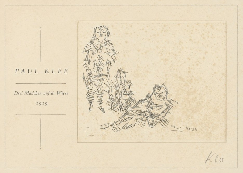 Paul Klee Drei Mädchen Auf D. Wiese No1 - Poster