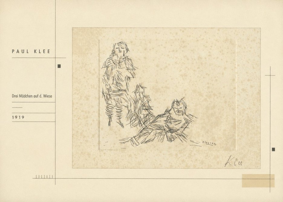 Paul Klee Drei Mädchen Auf D. Wiese No2 - Poster