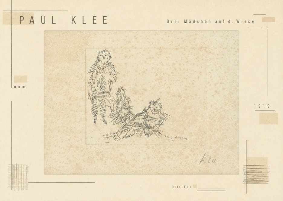 Paul Klee Drei Mädchen Auf D. Wiese No3 - Poster
