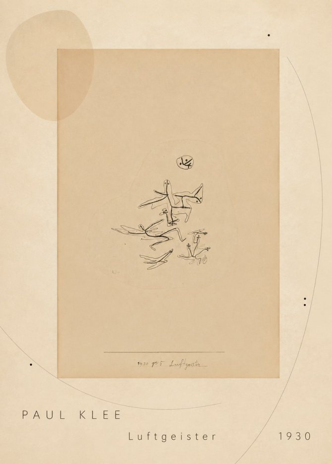 Paul Klee Luftgeister No5 - Poster