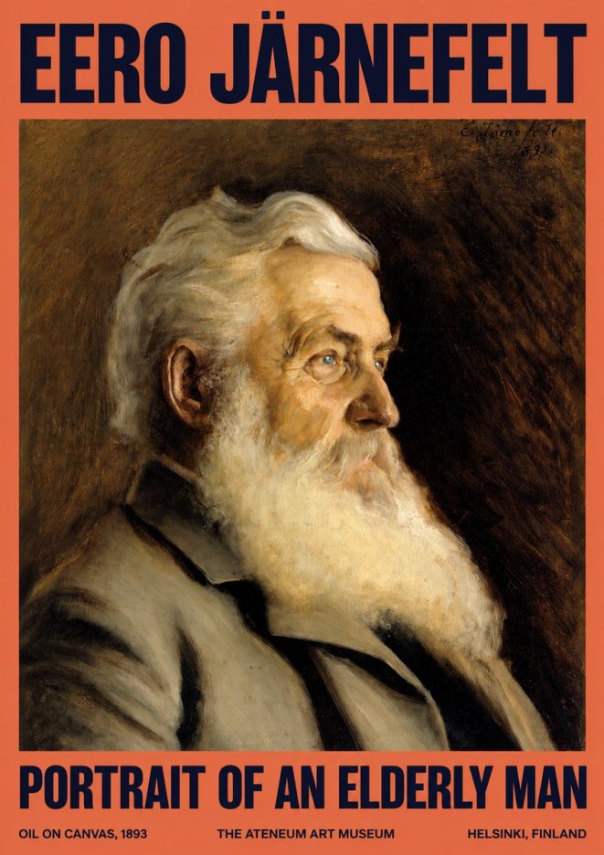 Eero Järnefelt Portrait of an Elderly Man No2 - Poster