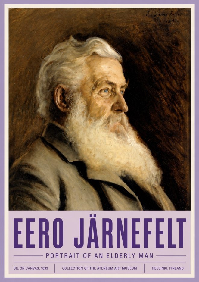 Eero Järnefelt Portrait of an Elderly Man No4 - Poster