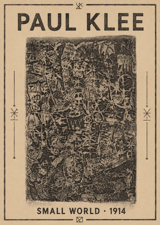 Paul Klee Small World No1 - Poster