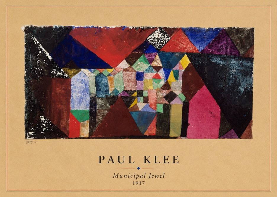 Paul Klee Municipal Jewel No4 - Poster