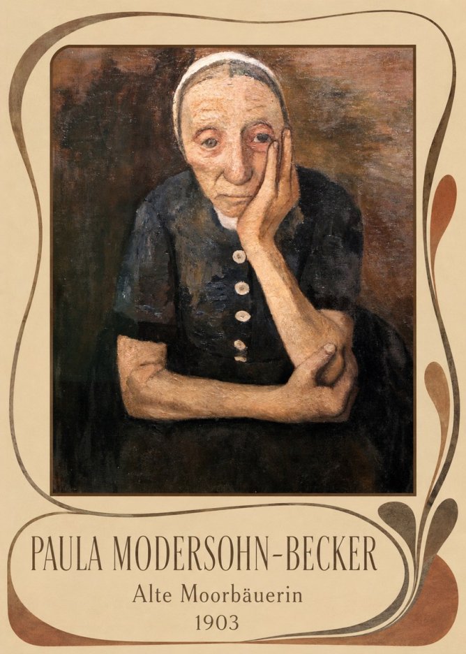 Paula Modersohn-Becker Alte Moorbäuerin No5 - Poster